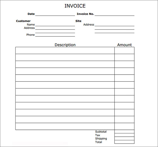 download-blank-invoice-template