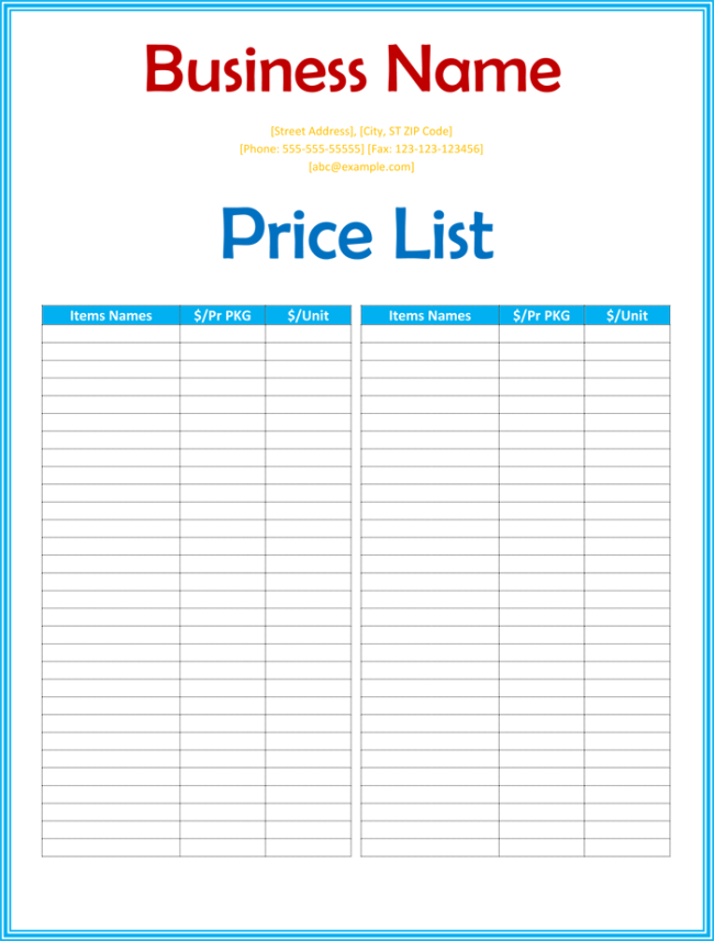 business-price-list-template-sample-pdf
