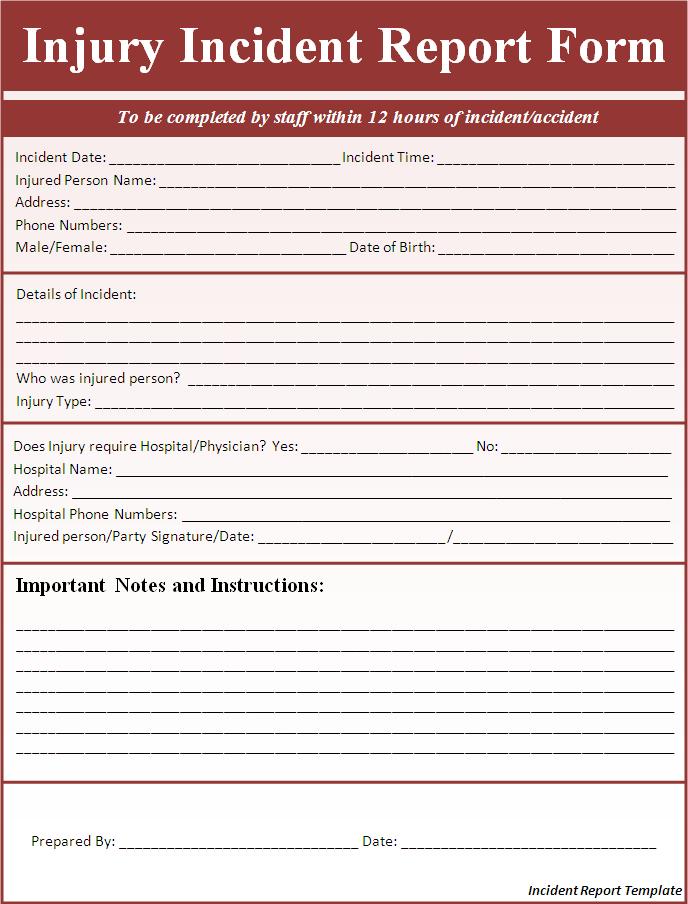 medical-blank-injury-incident-report-template