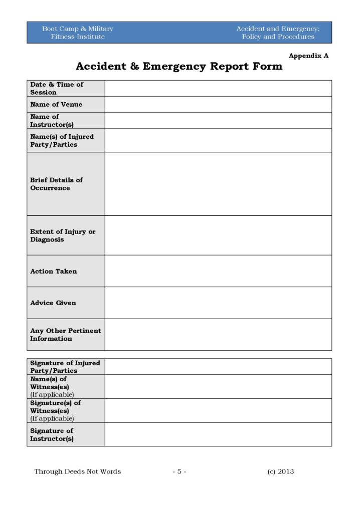 printable-doc-forms-accident-Collision-Reporting-Policy-template-document