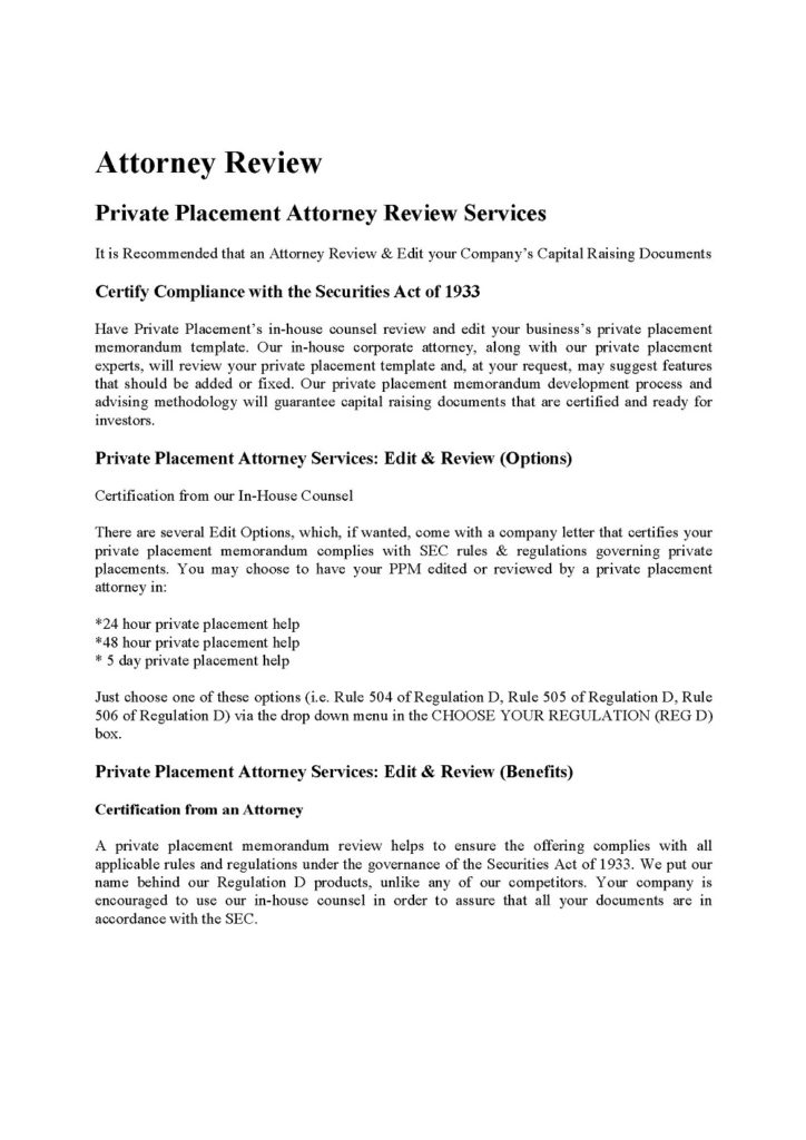 attorney_review_real-estate-fund-ppm