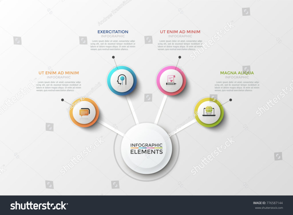 /stock-vector-tree-diagram-main-white-round-element-in-center-connected-with-colorful-circles-diagram-template-doc-pdf