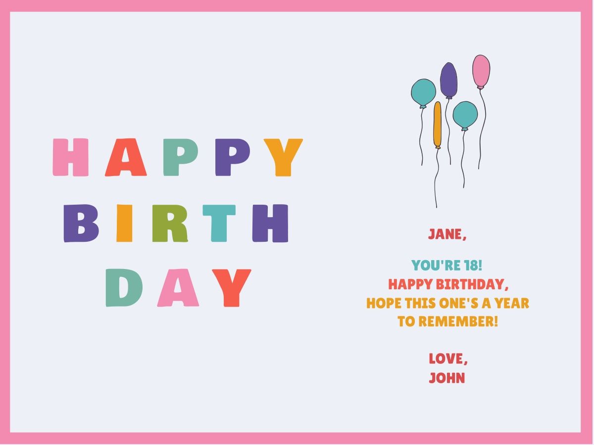 editable-custom-Free Printable Birthday Card foldable template doc